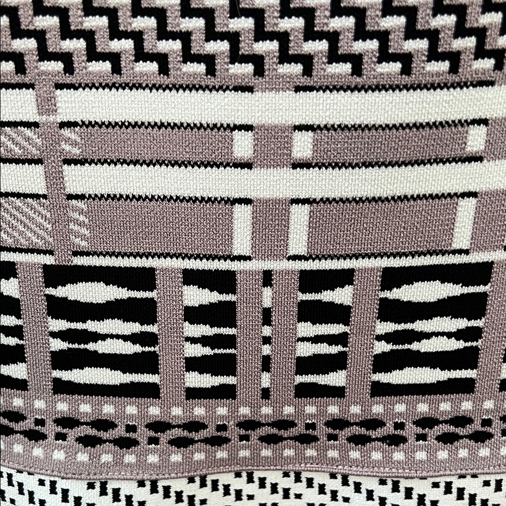EYEDOLL for Anthropologie Geometric Patterned Ruffled Midi Skirt - Picture 3 of 13